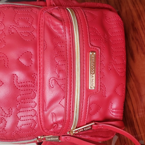 NWT Juicy By Juicy Couture Crowd Pleaser So Cute Crimson Red ♥ Backpack . - Picture 7 of 17